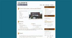 Desktop Screenshot of glennsmusic.com